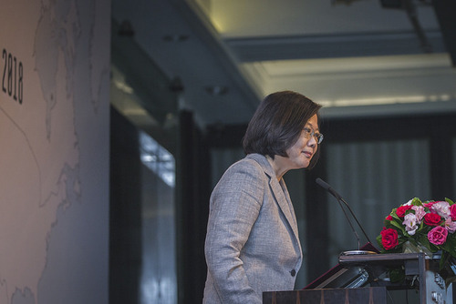 President Tsai delivers remarks at the opening ceremony of the Ketagalan Forum: 2018 Asia-Pacific Security Dialogue.